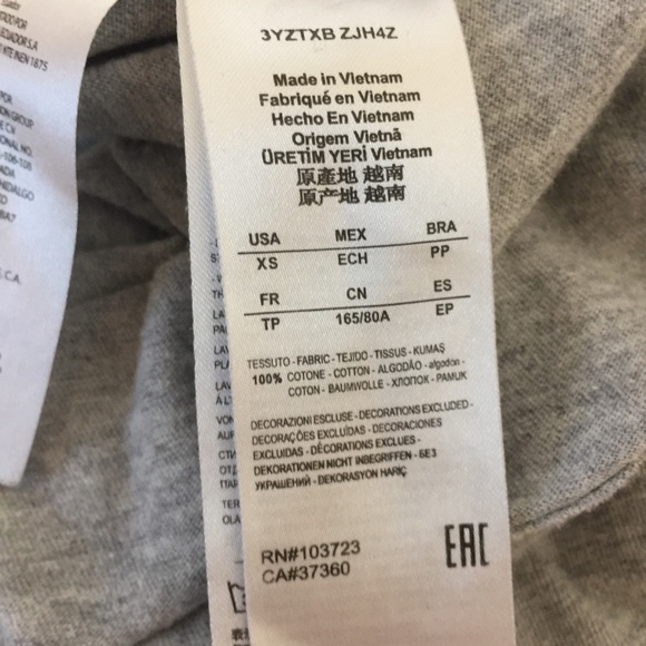 Armani Exchange Short Sleeves Grey Graphic Tee - Picture 8 of 9